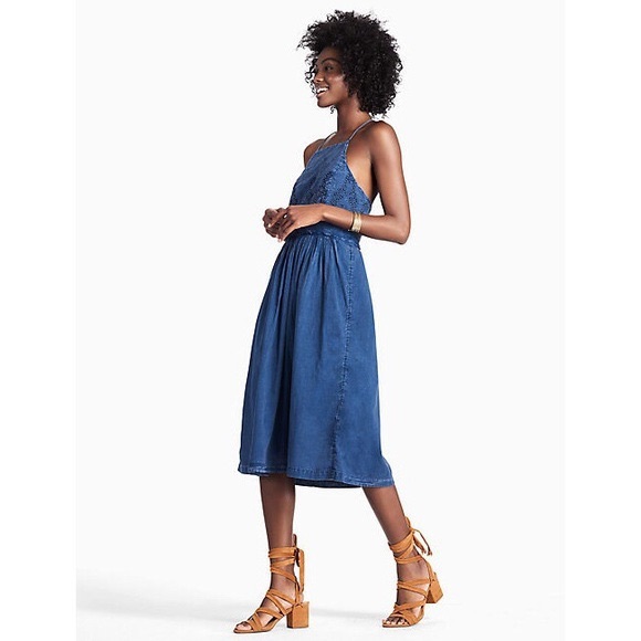 Lucky Brand Schiffly Bib Dress - Picture 8 of 8